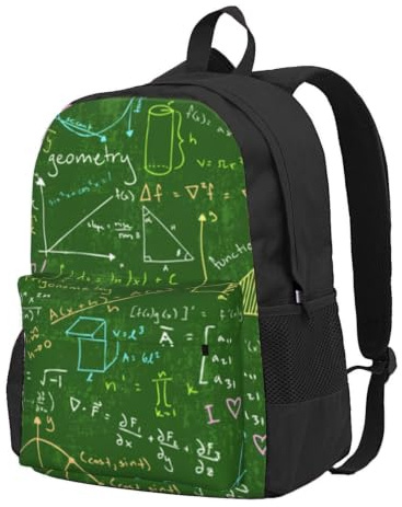 DCEHGEW Zaino da viaggio per computer portatile con stampa con domanda matematica, zaino leggero per la scuola per escursioni e uso casual, Domanda matematica, One Size, Zaino da viaggio