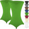 Gräfenstayn 2er-Set Stretch Stehtischhusse Diana mit Öko-Tex Siegel, Verstärkung im Fußbereich, in vielen Farben und Größen Ø60-65cm / Ø70-75cm / Ø80-85cm (Grün, Ø70-75cm)