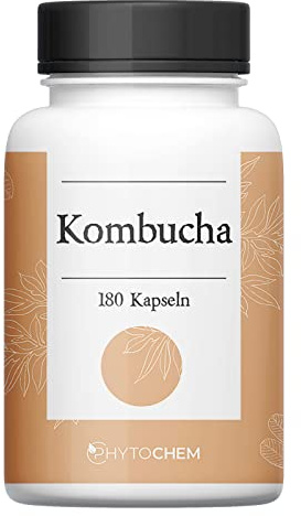 KOMBUCHA | Kapseln mit Kombucha Extrakt | 180 Kapseln | Premium Qualität aus Deutschland