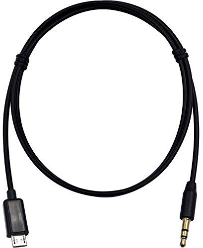 Duttek Cable de salida de audio de 3.5 mm, chapado en oro 3 polos 3.5 mm macho a micro USB Cable de conexión de salida de audio auxiliar macho Cable de audio Jack para Samsung Galaxy S3 i9300 S2 i9100