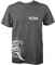 Gas Monkey Garage T-Shirt Large Side Monkey Dark Grey-M