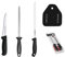Hidalgo Juego de Cuchillos 3 Claveles,1 Cuchillo Jamón,1 Cuchillo deshuesar y 1 Chaira 3 Claveles + Regalo de Cubre jamón