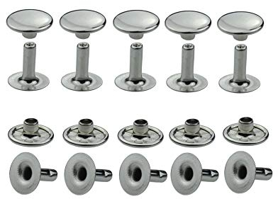 Ista Tools Rostfreie! Hohlnieten Einzelkopf 6 mm, 7 mm, 9 mm, 10 mm, 13 mm. Top Qualität! (25, RF-Hohlnieten (9x8mm) Silber, Einzelkopf)
