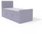 FEDVE Boxspringbett 90x200 Pastelllila – Lautaro - Praktisches Bett mit Bettkasten – Gemütlich Einzelbett zum Schlafzimmer – Stabiles Kopfteil Bett mit Stauraum