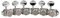 Guyker 6 Inline Vintage Guitar Lock String Tuners – Locking Tuning Key Pegs Machine Heads Replacement Parts for ST TL Style Electric, Folk or Acoustic Guitars – Nickel
