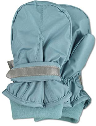 Sterntaler Baby Unisex Kinder Fäustel Handschuh - Baby Fäustlinge - wasserabweisend & atmungsaktiv mit Klettverschluss - dunkeltürkis, 3
