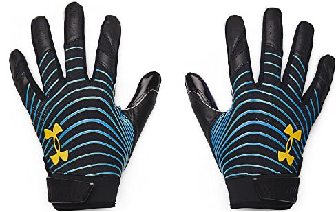 Under Armour Herren-Handschuhe, Größe XXL, Schwarz/Blau/Taxi-Gelb