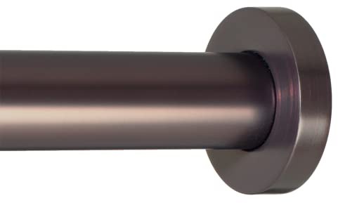 Ivilon Shower Tension Curtain Rod - Adjustable Tension Rod for Shower Curtains, Bathroom, or Windows, Easy to Install, No Drilling Required, Rustproof, Adjustable 36 to 54 Inch Oil Rubbed Bronze ORB