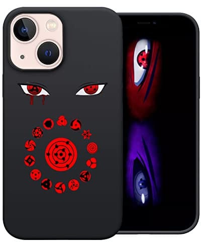 Japanese Anime Case Compatiable for iPhone 13, Cool Cartoon Funny Unique Pattern Design for Boys Girls Yonth Teen Slim Soft Silicone Shockproof Camera Protection Cover for iPhone 13 (6.1 Inch)