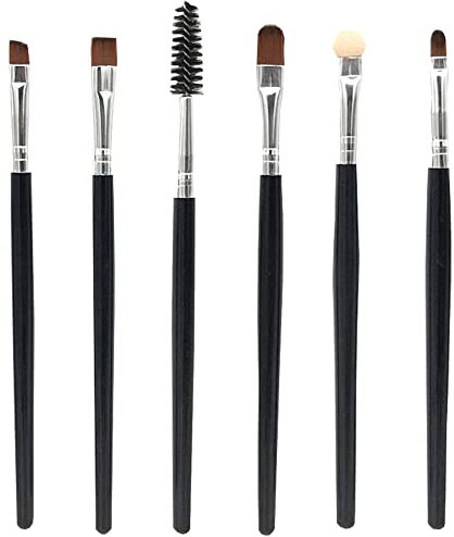 BAISDY 6 Pièces kit de pinceaux maquillage, pinceaux maquillages yeux sourcil pinceau pinceaux yeux pinceau anti cerne pinceau fard à paupières