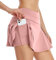 VUTRU Gonne da Tennis da Donna, a Vita Alta, da Tennis, con Tasche, per Sport, da Golf, con Pantaloni Interni, Rosa Chiaro, XS
