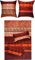 Erwin Müller Bettwäsche Flanell mit Wendekissenbezug rot Größe 80x80 cm / 135x200 cm - für die kühle Jahreszeit, mollig warm, temperaturregulierend, mit Reißverschluss
