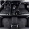 DOUII Auto Fußmatten aus PU-Leder für Seat Seat Tarraco (5seats) 2019-2023, Alles Inklusive Allwetter Wasserdicht Antirutsch Auto Fussmatten,A-Black