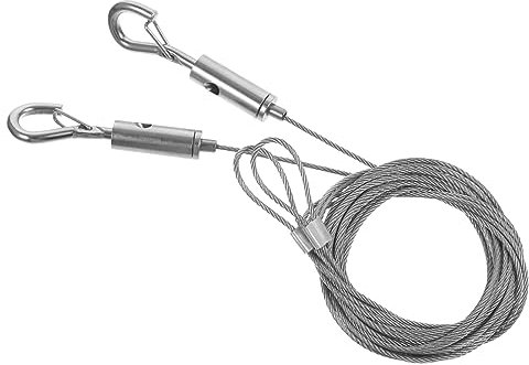 OKUMEYR 2piezas Cable Acero Trenzado para Colgar Cuadros Cuerda Resistente para Marco De Fotos Decoración Fácil