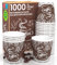 Eurocali 1000 Kaffeebecher aus Papier, 65 ml, Coffee Liberty, recycelbar, Einwegbecher, klein, für heiße Getränke