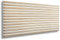 Lot de 12 panneaux de plafond XL en polystyrène - Panneaux muraux XL - Décoration, imitation lamelles en polystyrène - Revêtement mural - 3 mm d'épaisseur - 100 x 50 cm - 6 m² - Blanc - Doré - Slats
