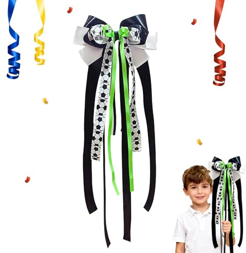 YRUHAN Fußballmodell Schultüte Schleife, Schleife Schultüte Junge, Zuckertütenschleife, Klare Muster, Exquisite Verarbeitung, Leuchtende Farben, Geeignet als Dekoration für Einschulungsgeschenke