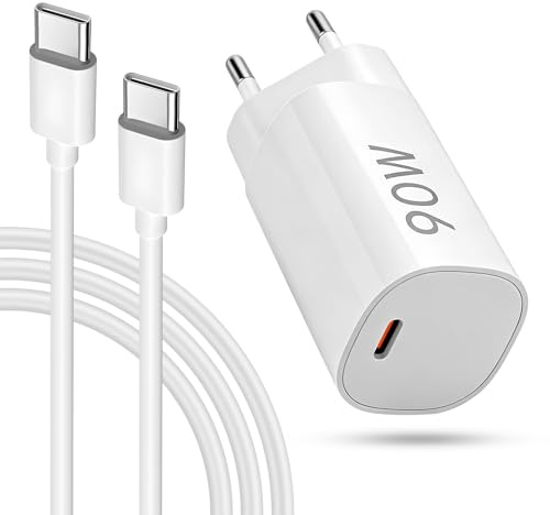 90W USB C Ladegerät für Xiaomi 15 Ultra, 15 Pro, 14T, 14, 13T, 13 Ultra, USB C Netzteil Schnellladegerät für Redmi Note 14 13 12 Poco X7 M7 Pro M6, mit 1M 6A Typ C Ladekabel