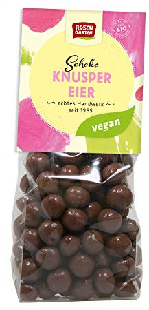 Rosengarten Bio vegane Schoko Knuspereier, 80g