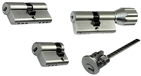 Profilzylinder, Knaufzylinder, Halbzylinder als Erweiterung für ABUS Schließungen der Serie EC 550 (für Schließungsnummer von SM00001 bis SM30000) (Halbzylinder A:60mm B:10mm)