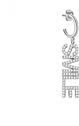 La Petite Story Damen Mono-Ohrring, Exigo Kollektion, aus Messing, Steine - LPS02ARQ86