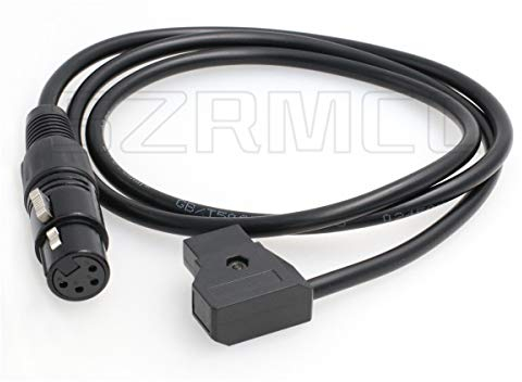 SZRMCC XLR 4 Pin to D-tap Power Cable for DSLR Camcorder Practilite 602 LED Light for Sony F55 SXS Camera Monitor (Straight Cable)