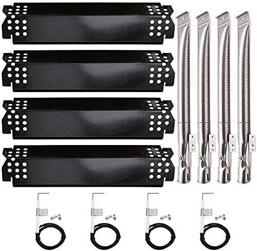 Grill-Ersatzteile für Home Depot Nexgrill 720-0830H 720-0783E 720-0888 720-0888n 720-0864 720-0864M, 4er-Pack Heizplatten-Schilder Grillbrenner, Zündteile für Nexgrill 4 Brenner 720-0830H