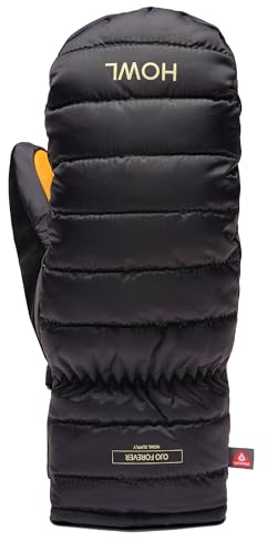 HOWL Herren Daunen Schnee Sport Handschuh, schwarz, X-Small