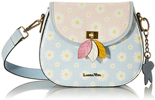 Laura Vita Damen 4171 Sling bag city bag, Bleu, Little EU