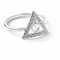 HARRY POTTER The Carat Shop Official Sterling Silver Deathly Hallow Ring Size Medium