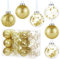 Kesote Weihnachtskugeln Gold 24x Christbaumkugeln Weihnachtsbaumschmuck Weihnachtsdeko für Weihnachten Party