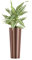 wuuhoo® Pflanzkübel Holly in Silber & Roségold aus Edelstahl - wetterfeste Bodenvase, Blumenkübel frostbeständig für Innen & Außen mit Pflanzeinsatz, Pflanzentopf - Maße: Rose: 32 x 70 cm