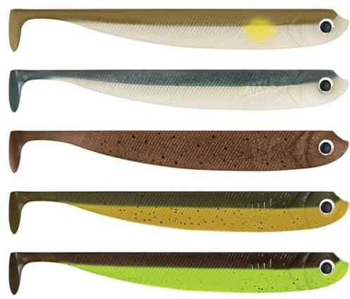 Lieblingsköder 12,5cm Gummifische - 5 Gummishads, Farbe Lieblingsköder:Natural Classics