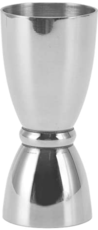 Jigger Japonés, Jigger Doble para Coctelería, Barra de Apertura Ancha de Acero Inoxidable, Herramientas de Medición de Alcohol, Jigger de Cóctel, Vasos Medidores de Licor, Jigger - Plata