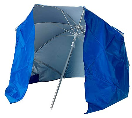 Produce Shop Sombrilla de playa portátil moto ligero aluminio playa tienda 200 cm pluma, turquesa