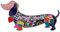 LONYOO Broches Teckel en Alliage de Zinc Broches Epingle Echarpe Lapel Bijoux Teckel Cadeau pour Femmes Filles Amoureux des Chiens (Violette)