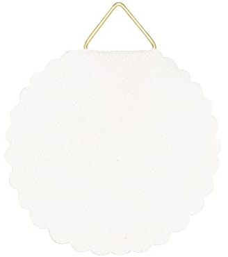 KLEBESHOP24 Attaches tableau en toile gommée Ø 45 mm, 100 pièces | Crochets de suspension avec œillet métal, activation à l’eau, pour cadres, photos et décorations