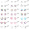 FIOROYAL 21 Paar Hypoallergene Medizinische Ohrstecker - Chirurgenstahl Ohrringe Set für Damen und Mädchen - Bunt Schmetterling Blume Katze Perle Gesundheitsstecker