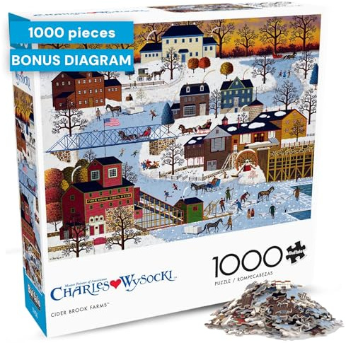 Buffalo Games - Charles Wysocki - Cider Brook Farms - 1000 Piece Jigsaw Puzzle