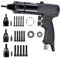 Seababyhouse - Herramienta de pistola de tuerca neumática, 1/4, 5/16, 3/8 inch (M6, M8, M10) Kit de remachado de pistola de remache de aire ajustable de velocidad resistente con portabrocas