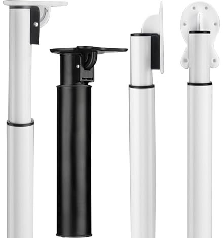 Verstellbares Tischbein, klappbare Frühstücksbarbeine, 450–710 mm, 550–850 mm, 710–1200 mm, robuste Möbelstützfüße, DIY Metall klappbare Schreibtischbeine für Sofa, Schrank, Tisch (Farbe: Weiß, Größe: