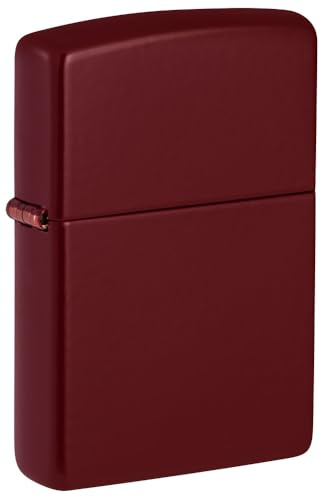 Zippo, Elegant and durable lighter, True windproof lighter, refillable and easy to maintain, ideal for all occasions Color Merlot, standard size, Classic Merlot