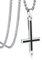 Bandmax Umgedrehtes Kreuz Kette Panzerkette Edelstahl Kette Halskette Kreuz Kette Jungs 55CM Kreuz Kette Damen Schmuck Herren