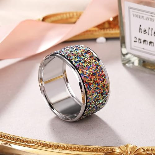 SYSUII Serviettenringe 12 Stück - Metall Serviettenschnallen Bling Strass Diamant Servietten Ring Serviettenhalter für Hochzeit Party Geburtstag Abendessen Esstisch Tischdekoration Weihnachten -Bunt
