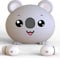 Kopfhörer Kinder In Ear, Bluetooth Kopfhörer Kinder, Mit Mikrofone, 85 dB sichere Lautstärke, Stereo Klang, Leichtgewicht, Kontrollton, 30 Std, Kabellos Kopfhörer Kinder für Schule/Freizeit, Koala
