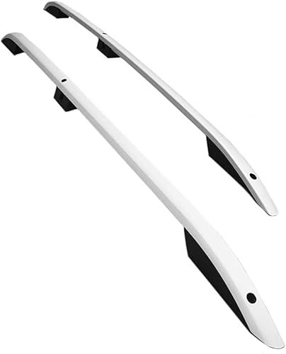 FUNSIE 2 Stück Dachreling längs für M-itsubishi ASX 2010-2021, Aluminium Dach Gepäckträger Schiene Seitenreling Railing