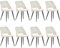 ANVOFONG Esszimmerstühle 8er Set,Küchenstuhl mit Unabhängige Beine,Kordsamt Gepolsterter Stuhl,Beige loungesessel,für Esszimmer,Wohnzimmer,Küche,Schlafzimmer und Empfangsraum