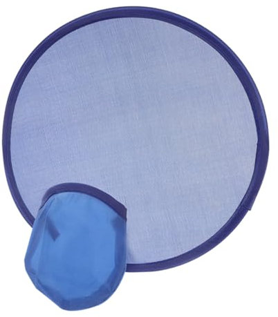 PRETYZOOM Folding Round Fan Hand Fan Handheld Fan Portable Fan Hand Held Fan Japanese Folding Fan Circle Fan Round Foldable Fan Dancing Fan Foldable Fan Handheld Fans Handheld Bulk , Blue