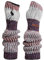 KNIT FACTORY - Remy Gestrickte Armwärmer - Winter Armstulpen - Handgelenkwärmer - Lange Handschuhe - Handstulpen - Damen Handwärmer - Mehrfarbig - Velvet Plum - Einheitsgröße