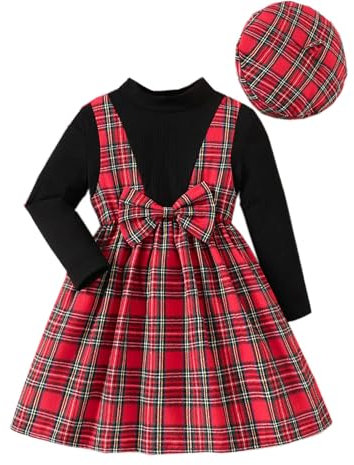 Generico Vestitino Natale Neonata 1 Mese Natale Costume Neonata Gonna Salopette Neonata Magliette Neonata 12 18 Salopette Rossa Neonato Maglione Natale 18 Mesi Vestito Natalizio Bambina 6 Anni
